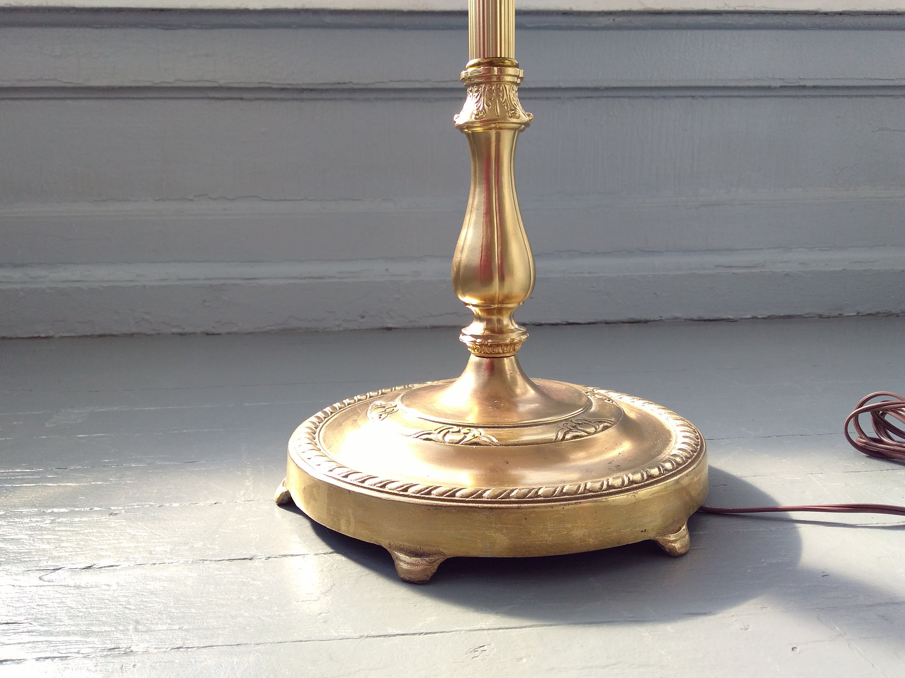 Vintage Candelabra Torchiere Floor Lamp Lighting 3 Way Mogul Base