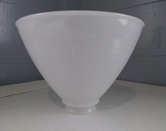 Vintage White Glass Floor Lamp Shade Globe Torchiere Diffuser MidCentury Modern Art Deco Lighting Lamp Replacement Parts RhymeswithDaughter