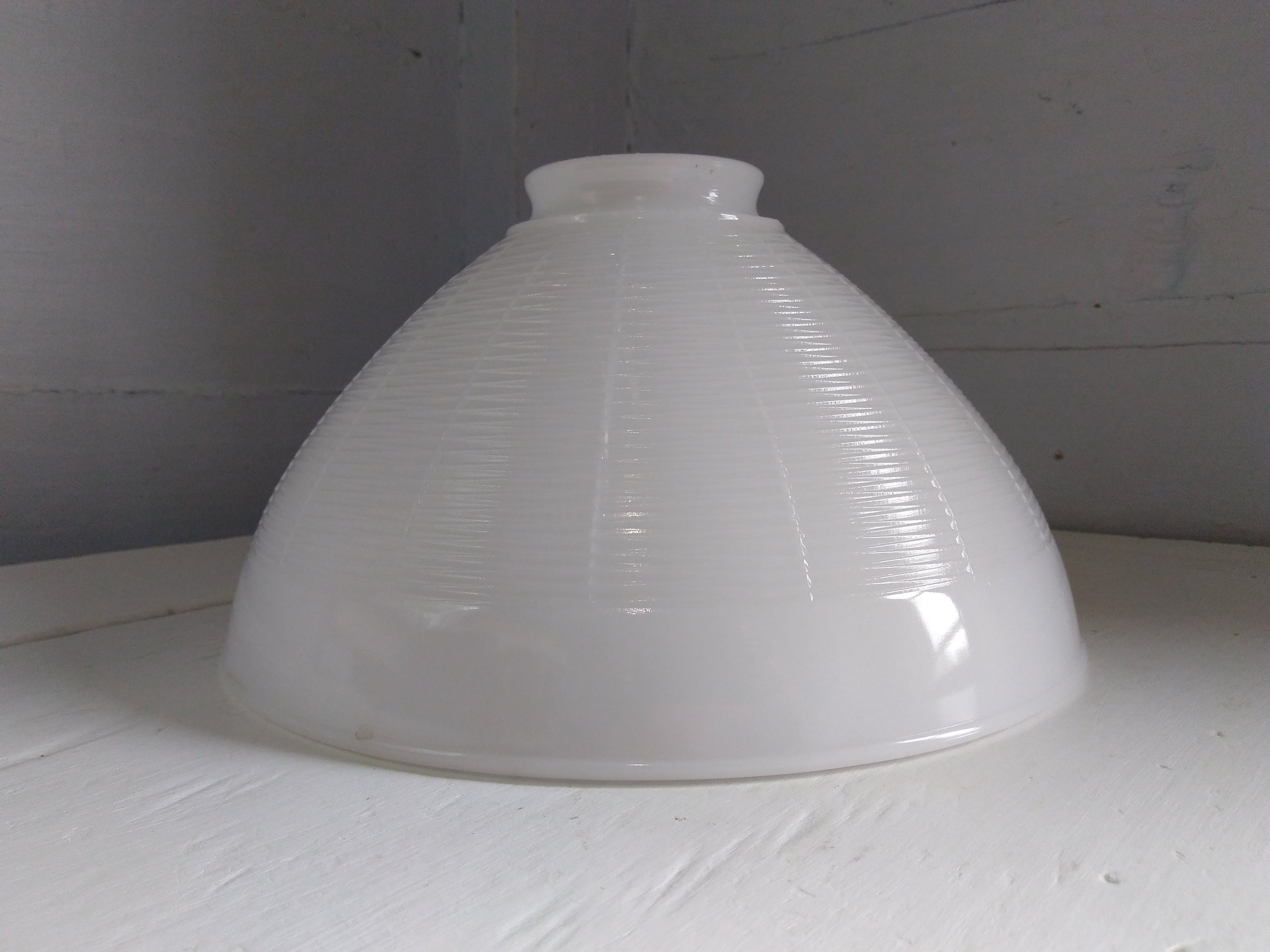 Vintage, Large, White, Glass, Lamp Shade, Globe, Torchier Diffuser, Floor Lamp Shade