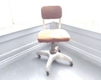 Vintage Good Form Tanker Chair General Fireproofing Company Office Chair Rolling Desk Chair Industrial Upholstered Furniture RhymeswithDaugh