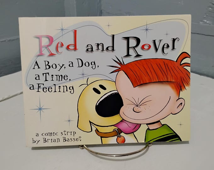 Featured listing image: 2002 1st Edition Red and Rover Paperback Book Comic Strip By Brian Basset RhymeswithDaughter