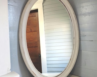 Vintage Large Oval Wall Mirror Accent Mirror Bathroom Mirror Bedroom Mirror Hallway Mirror Home Decor RhymeswithDaughter