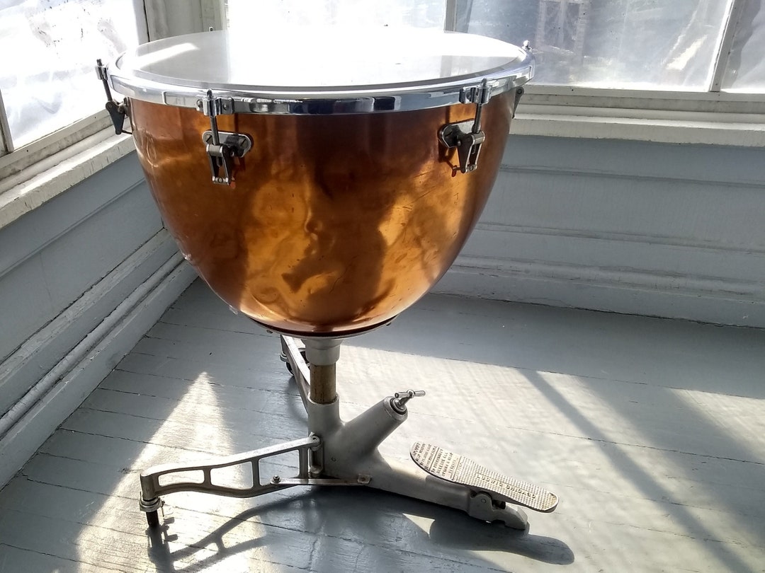 Copper Timpani Kettle Drum Ludwig Professional Symphonic WFL 23 Inch