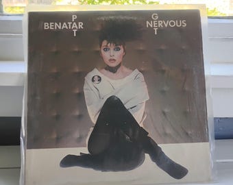 Vintage 1982 Pat Benatar Get Nervous Vinyl Record Album | Original Chrysalis CHR 1396 Pressing | 80s Pop Rock Classic Vinyl LP