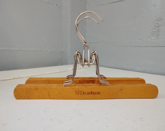 Two Vintage Winston Wood Pants Hangers Clothes Hangers Closet Accessory Spring Cleaning Seasonal Wardrobe Change Helpers RhymeswithDaughter