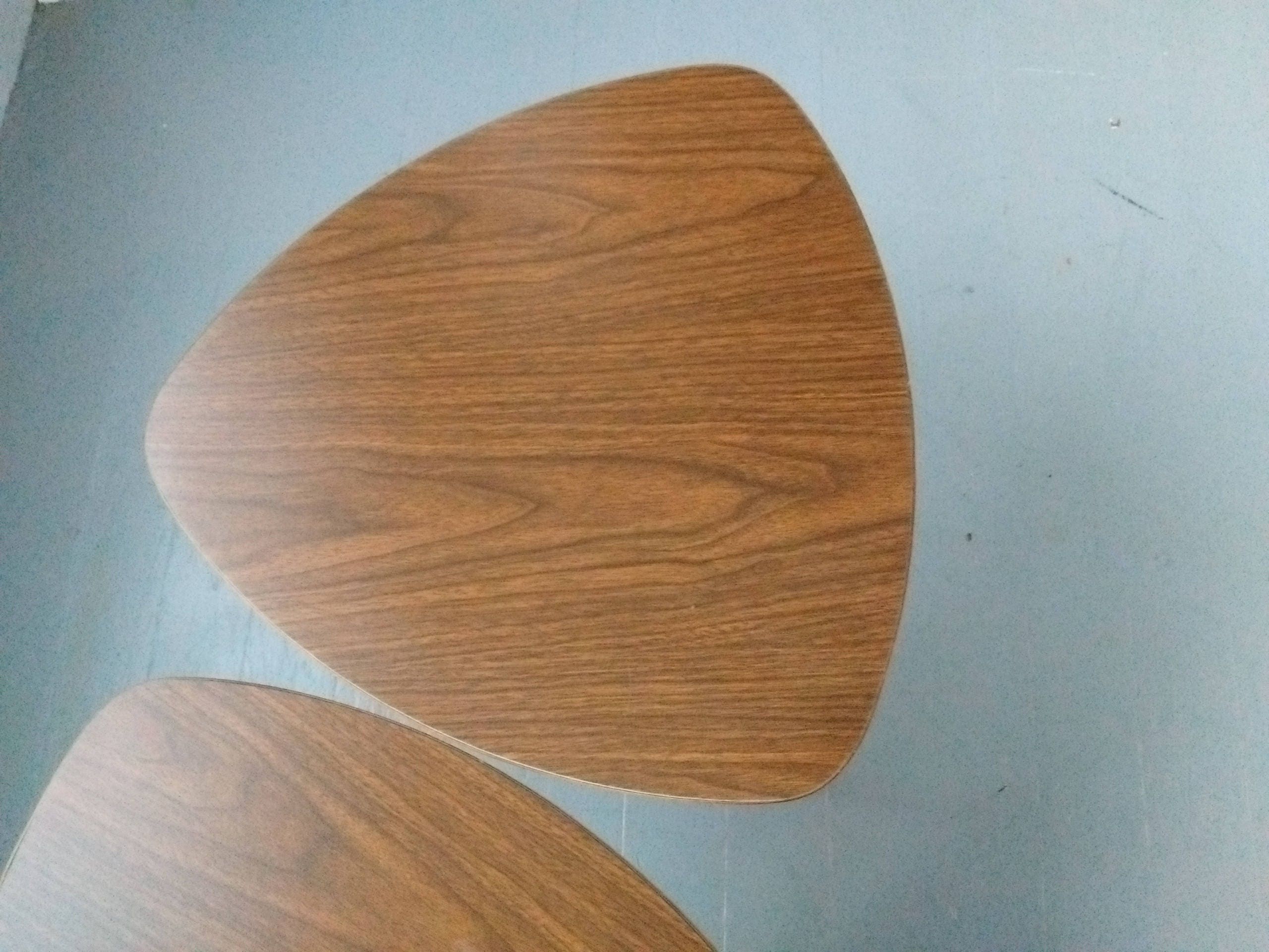Sale, Vintage, Stacking Tables, Triangle, Guitar Pic, Mid Century ...