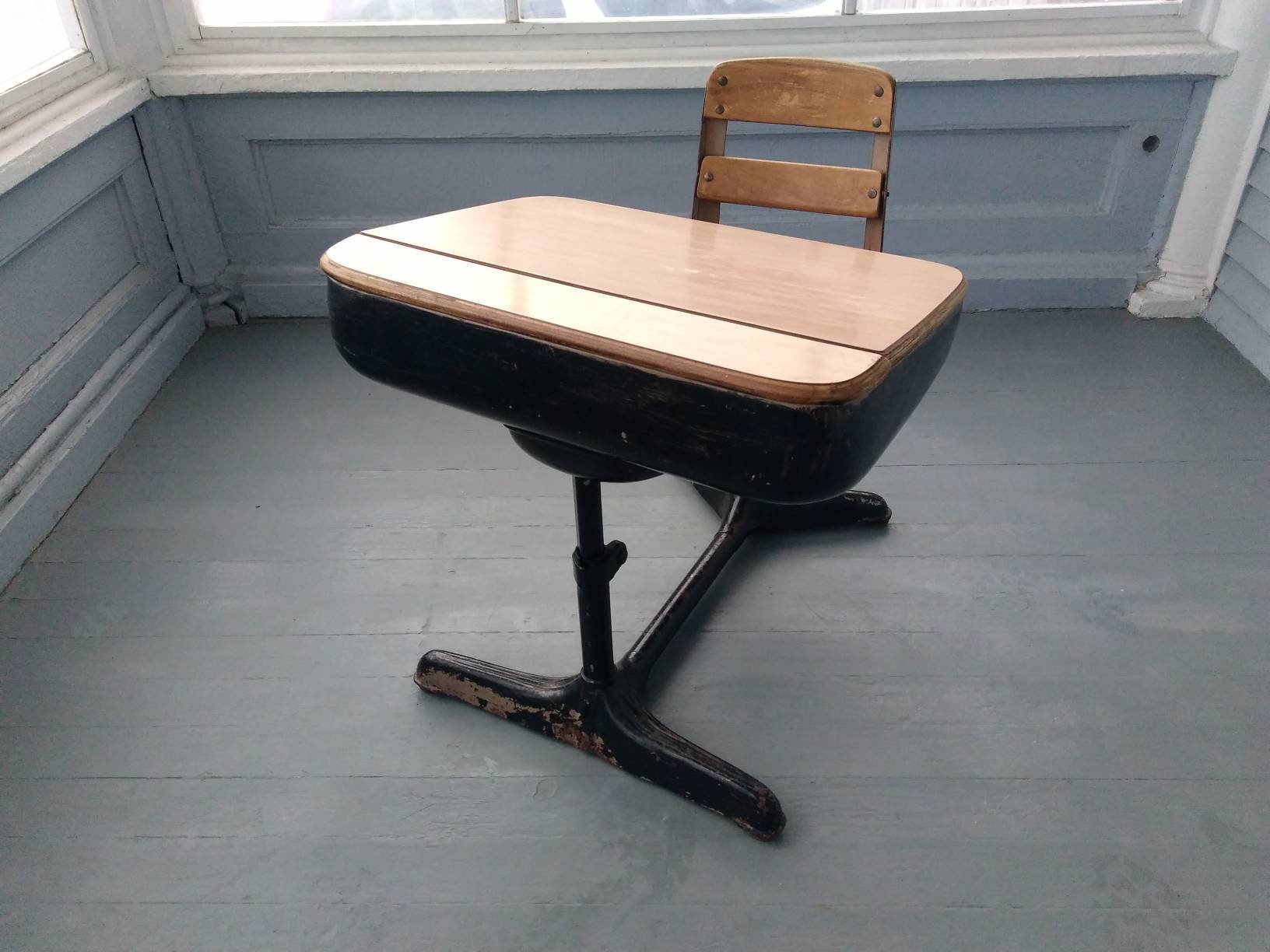 Vintage Kids Desk Childrens Desk And Chair School Desk Kids