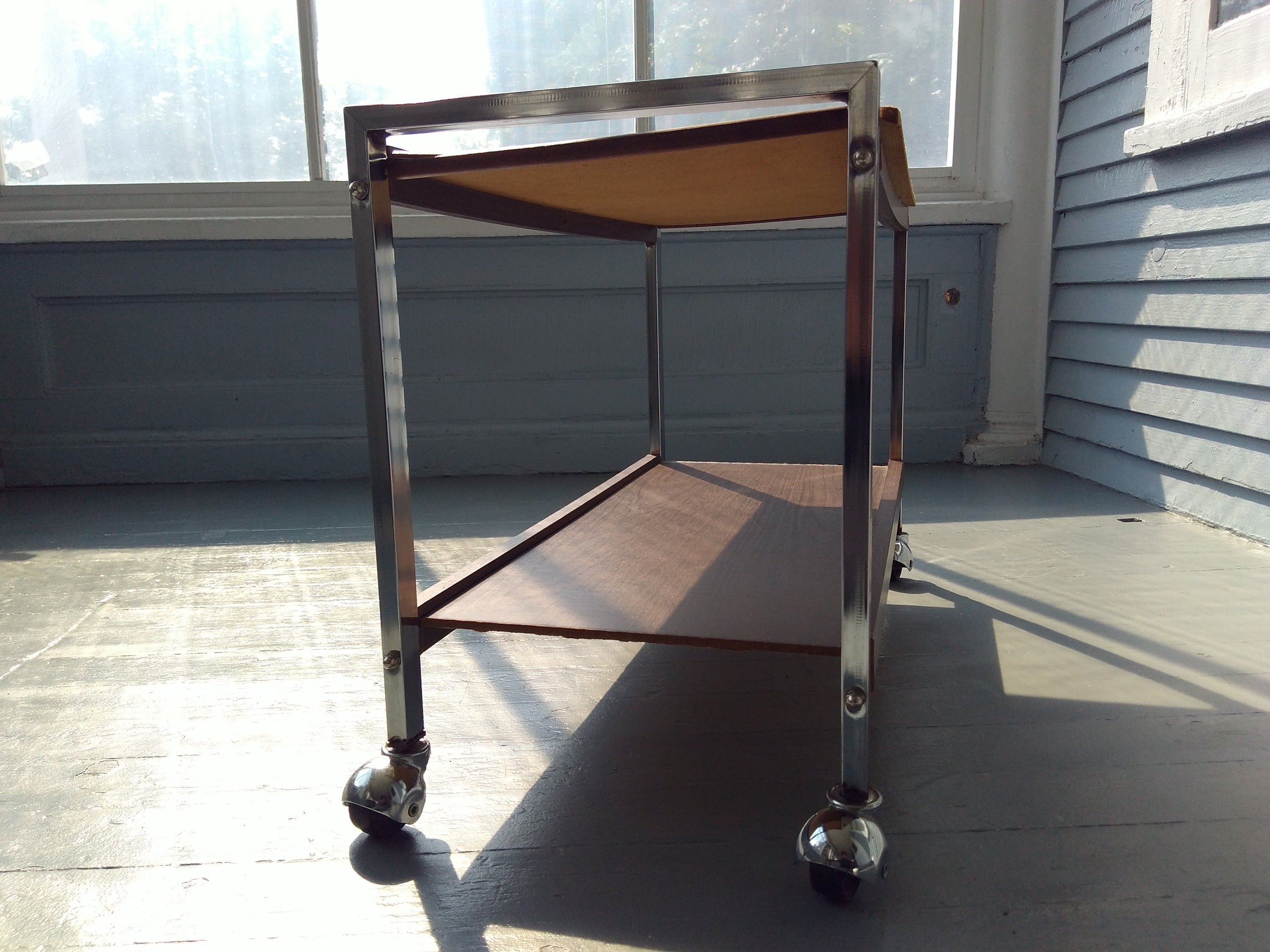 Vintage MidCentury Rolling Cart TV Cart TV Stand Plant Stand Book