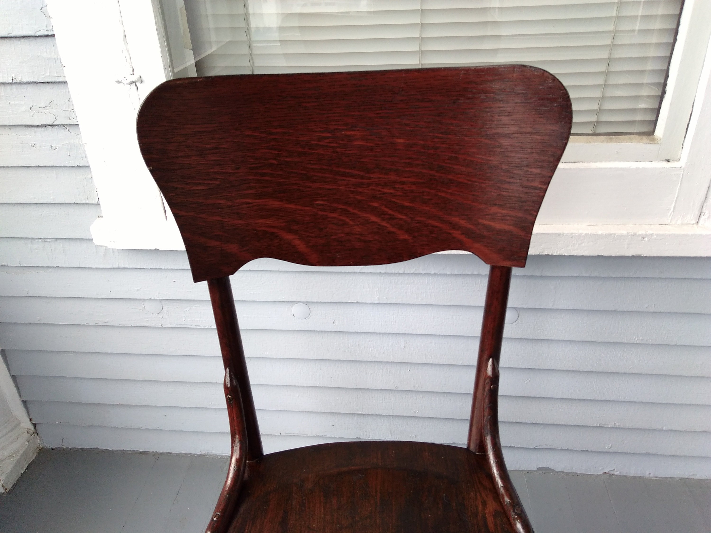 Antique Wood Chair Bent Wood Oak Wisconsin Chair Co Kitchen Side Chair Rustic Farmhouse Country