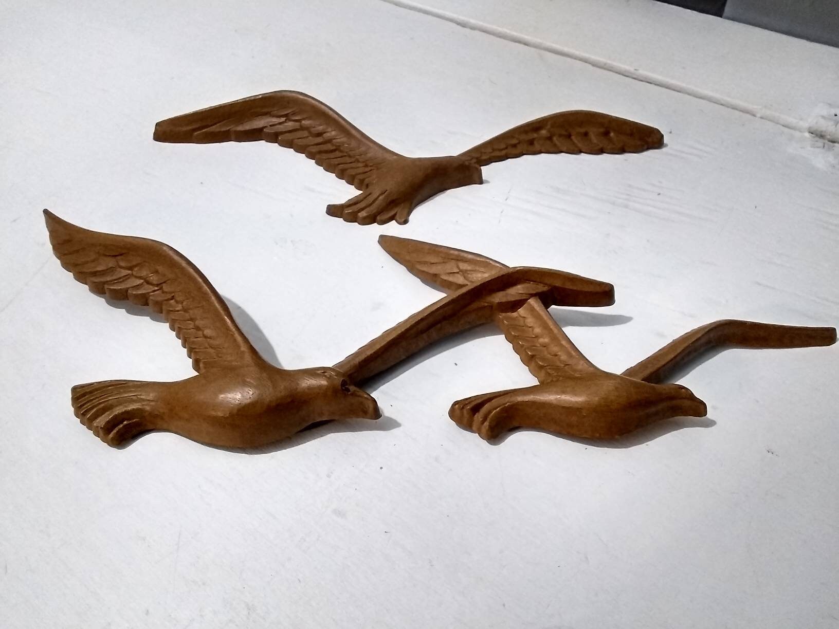 80s Retro Bird Wall Decor Made by Homco, Inc. Birds in Flight Wall