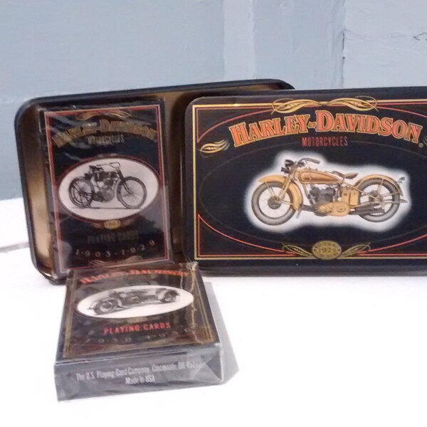 Harley Davidson, Playing Cards, Collectors Tin