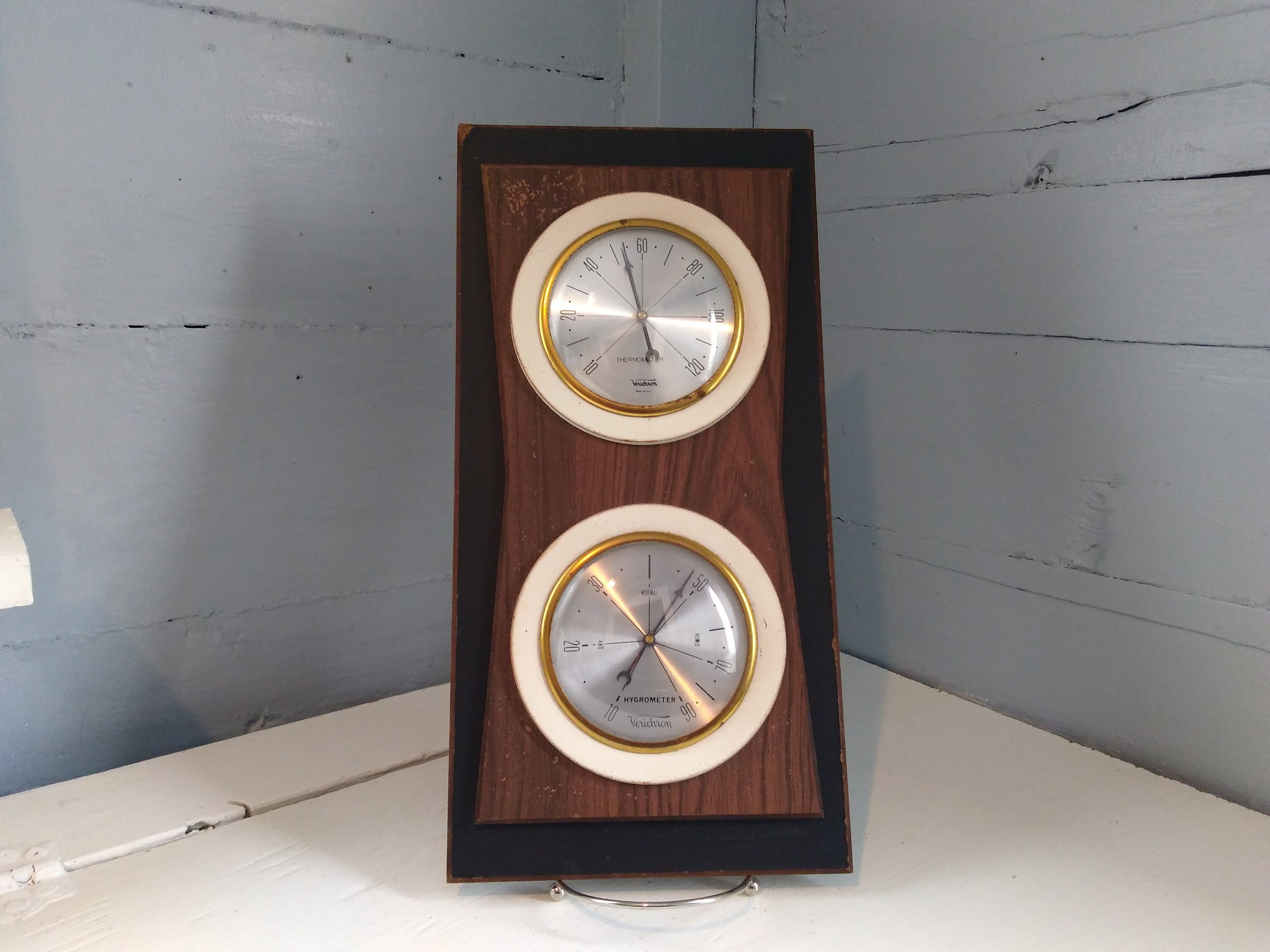 Vintage Midcentury Indoor Weather Station Verichron