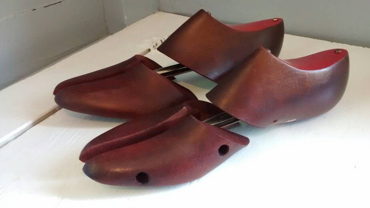 Vintage, Shoe Form, Shoe Lasts, Shoe Stretchers, Wood, Adjustable Width