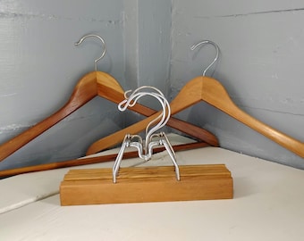 Five Vintage Wood Hangers Clothes Hangers Suit Hangers Pants Hangers Spring Cleaning Closet Organization RhymeswithDaughter