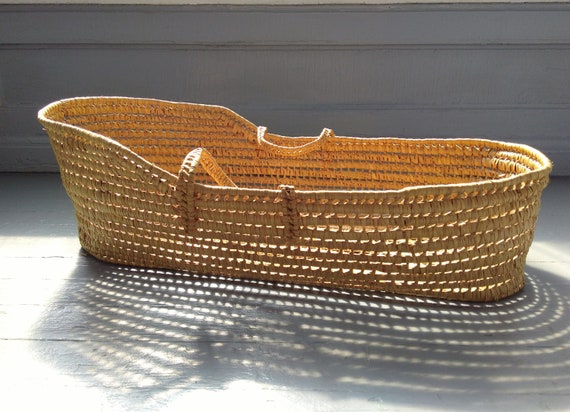vintage wicker moses basket
