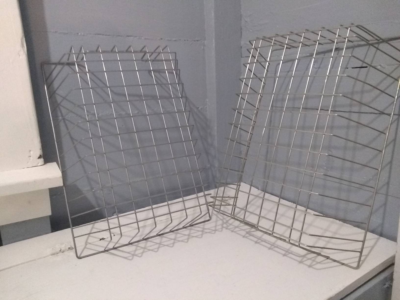 Vintage Metal Wire Basket Desk Tray Paper Tray Mid Century Modern
