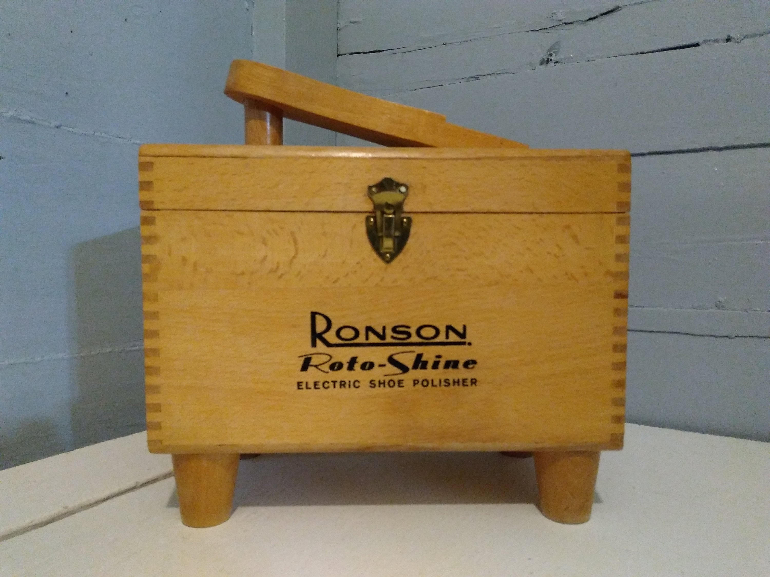 ronson shoe shine box