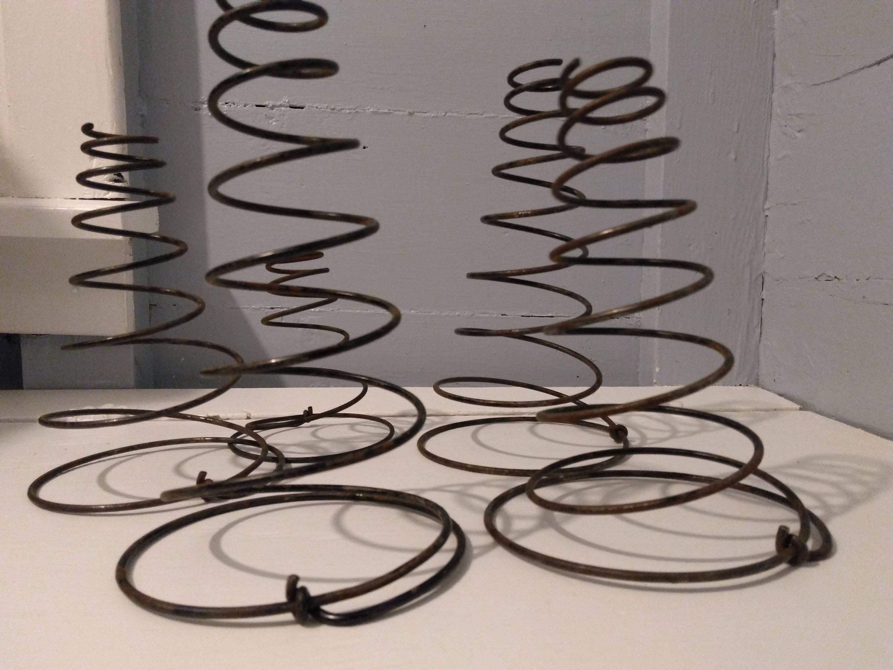 Lot of 5, Antique, Upholstery Springs, Tapered Springs, Sofa Springs