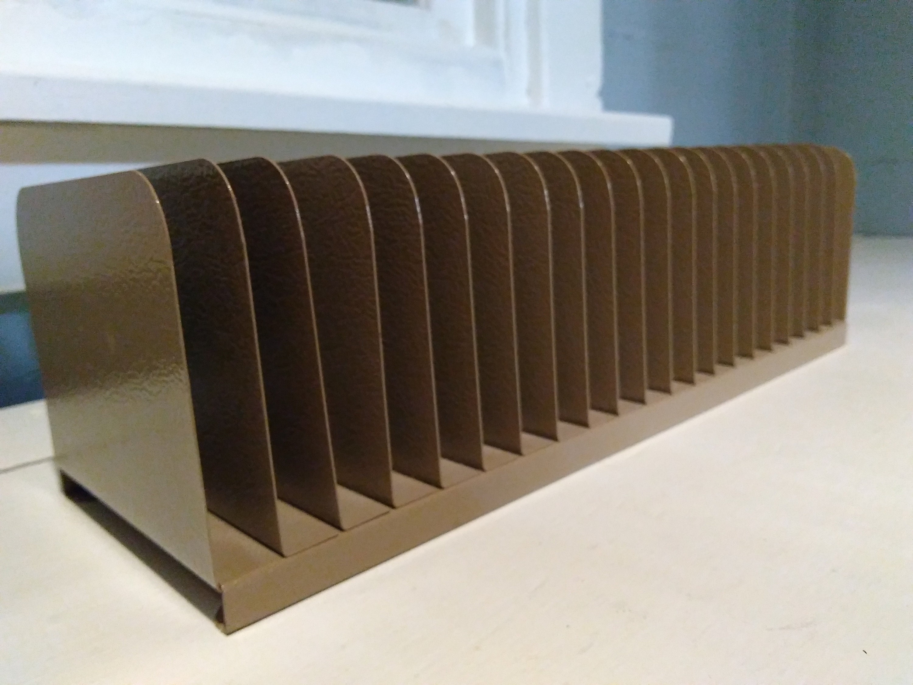 File Folder Holder Upright Long 21 Slot Desk Tray Envelope Tray Buddy