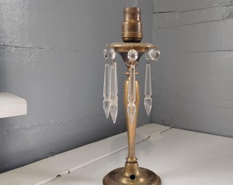 Antique Brass Table Lamp for Parts RhymeswithDaughter