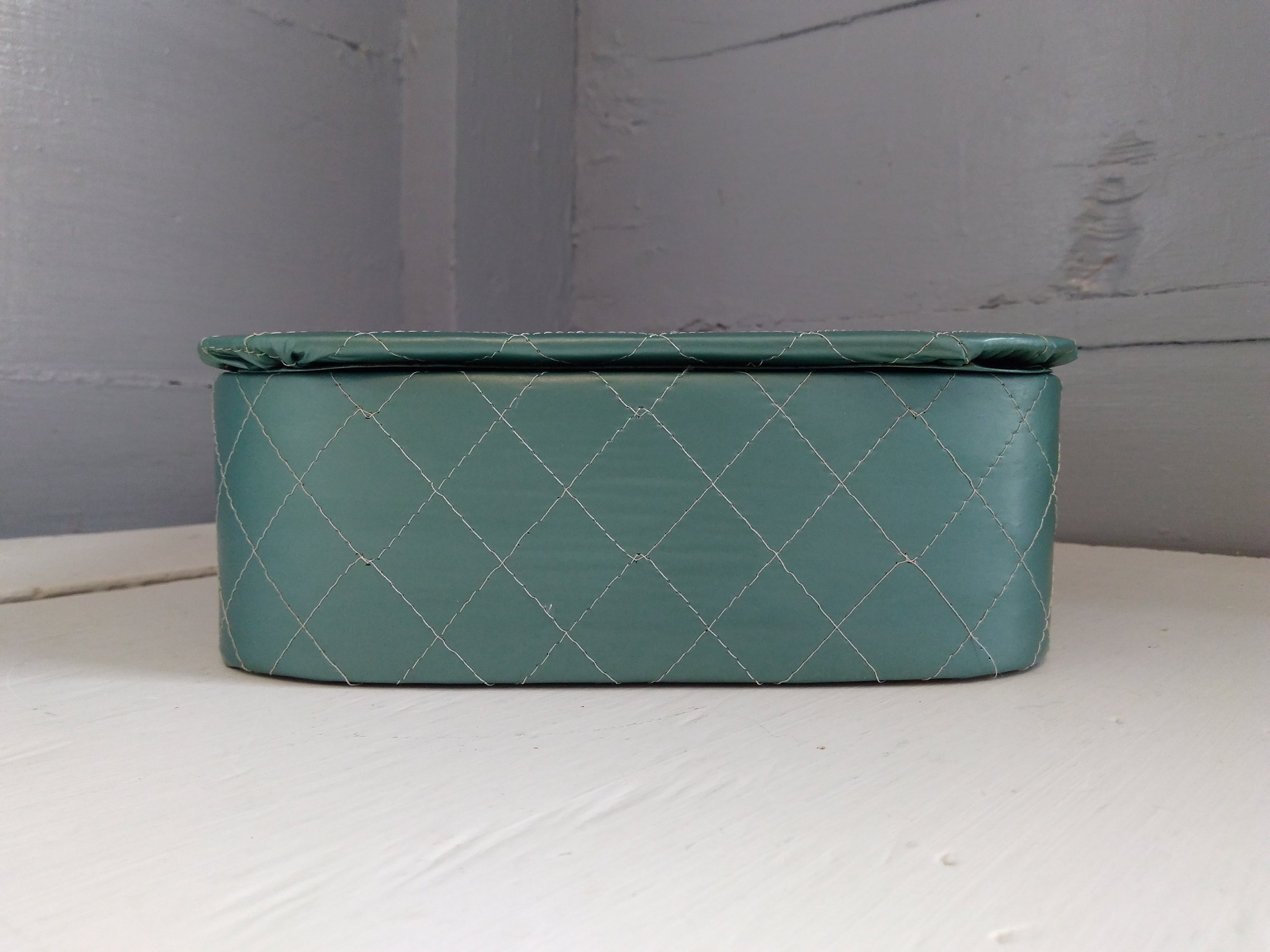 Mini Argyle Pattern Box Bag