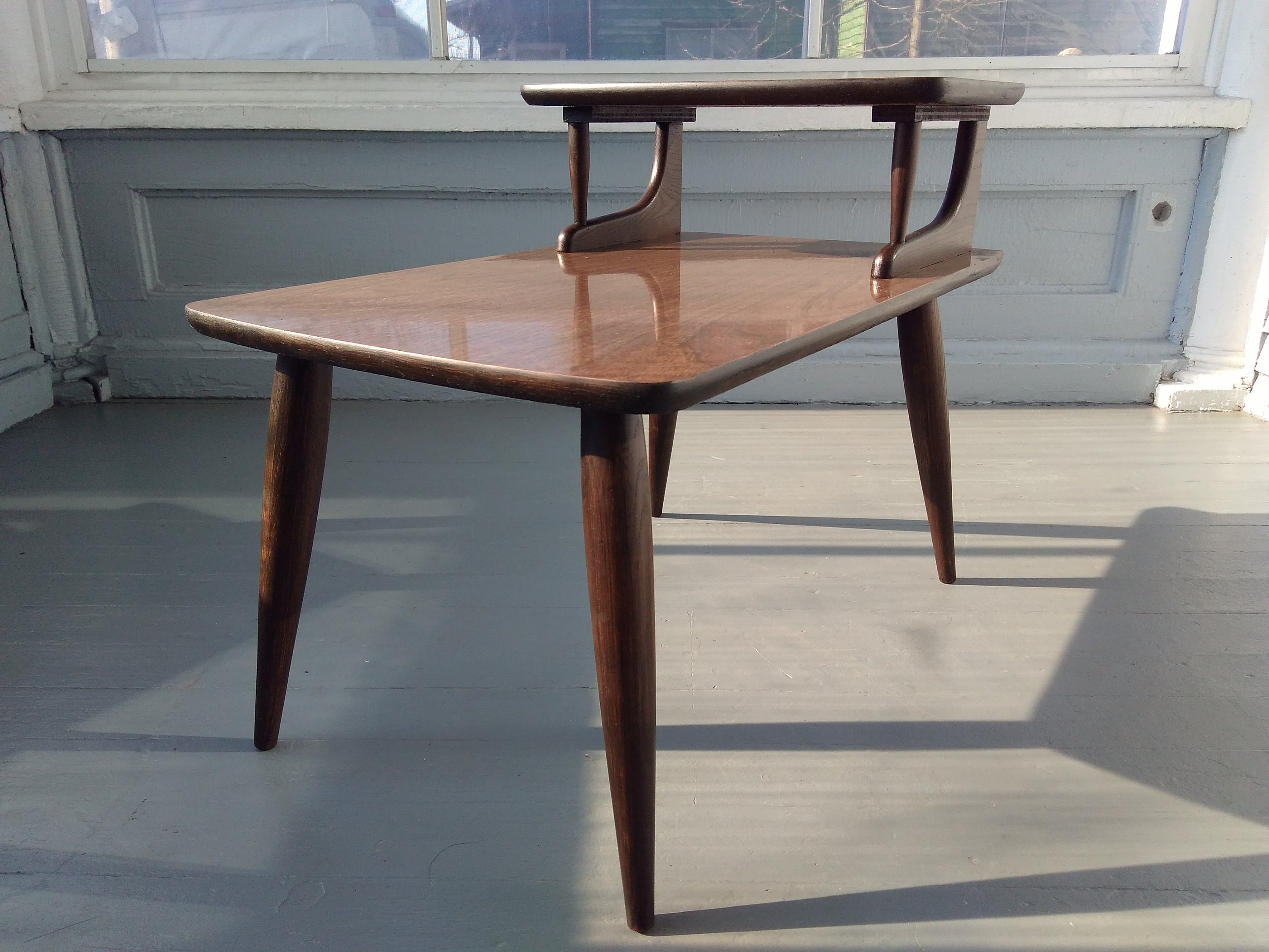Vintage End Table Step up Mid Century Danish Modern Livingroom