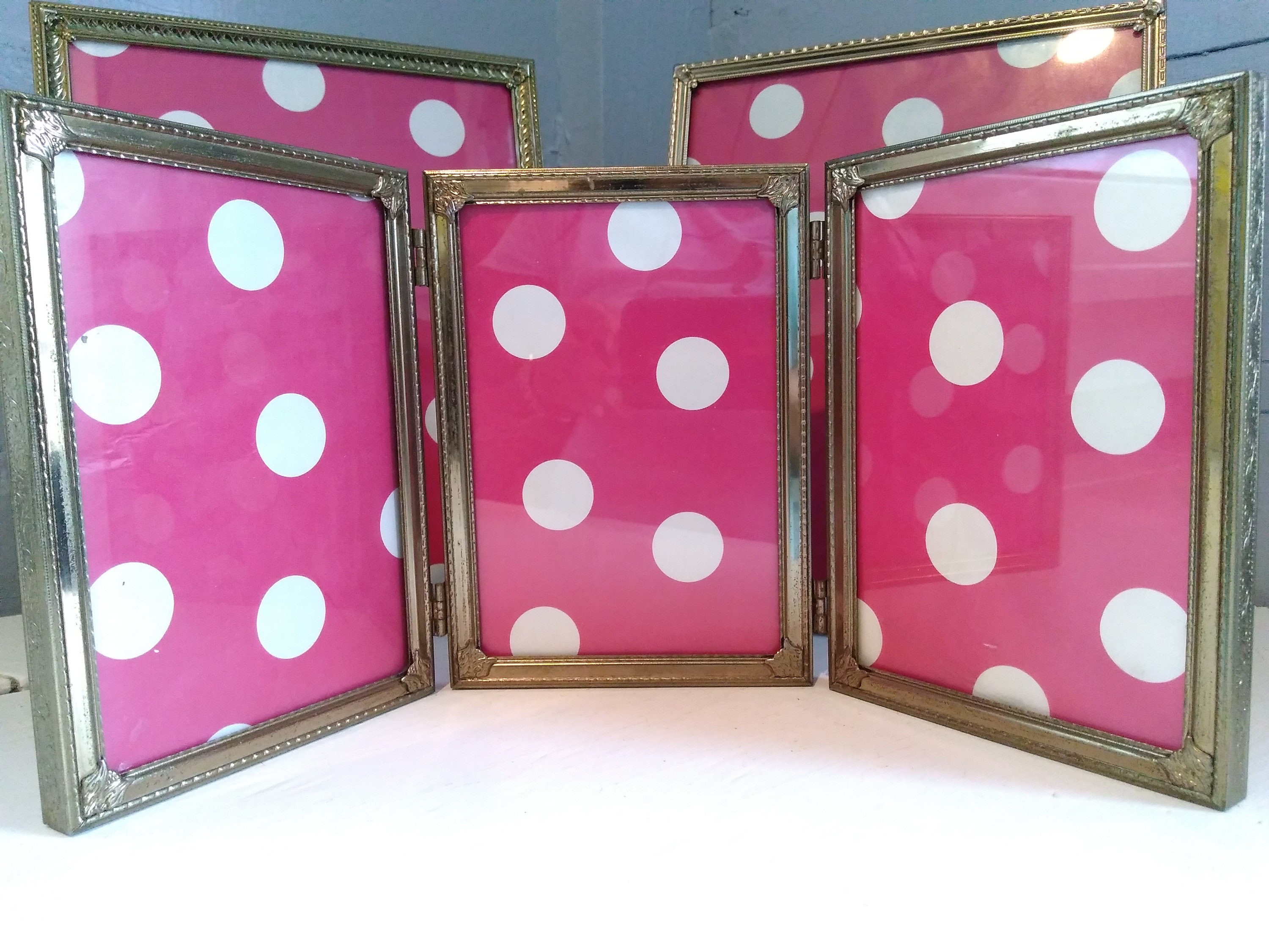 Picture Frames Gold Metal Instant Eclectic Collection MidCentury Home