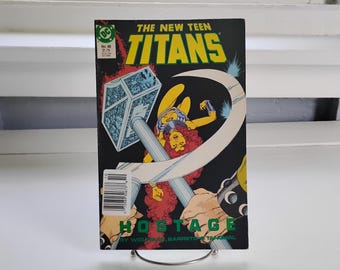 80s Comics, The New Teen Titans, Number 48, October 1988, Comic Book, Gift Idea, Collectable, RhymeswithDaughter