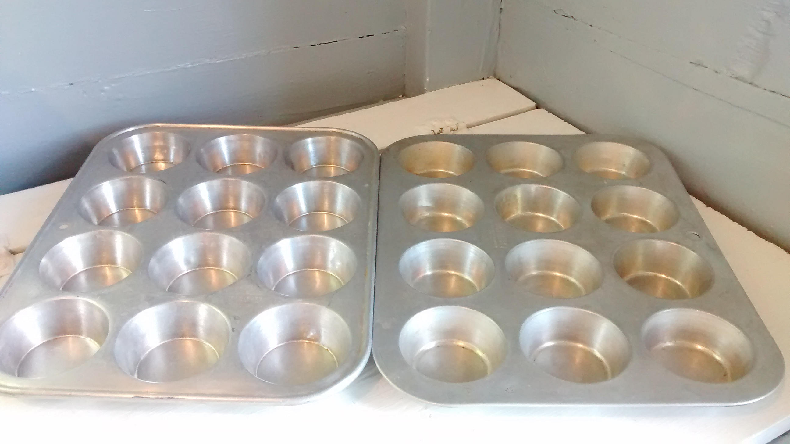 Large Muffin, Muffin Pan, 12 Cup, Cupcake Tins, Wear Ever, Mirro