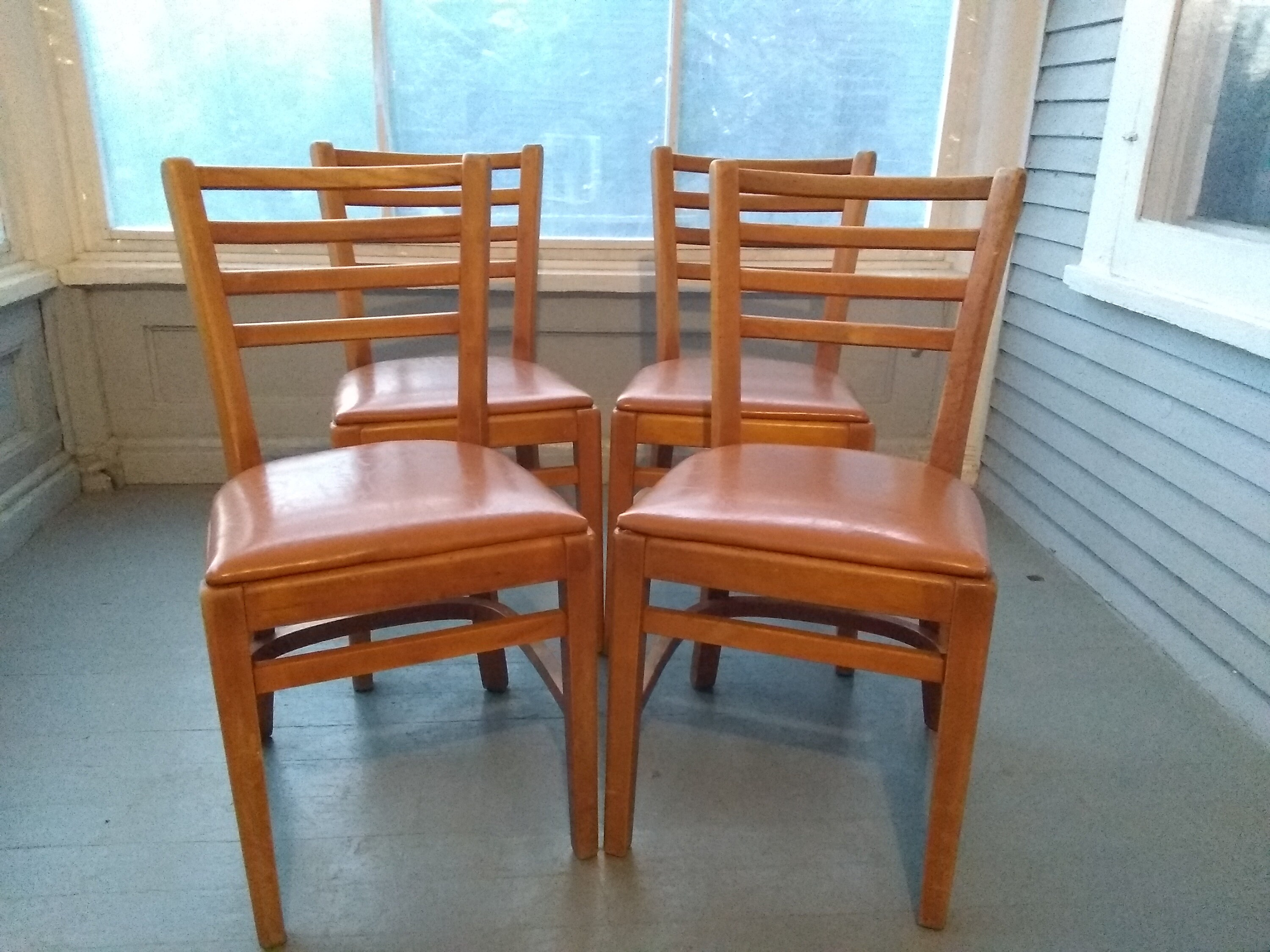 Four Vintage Buckstaff Kitchen Chairs Dining Chairs Bent Wood