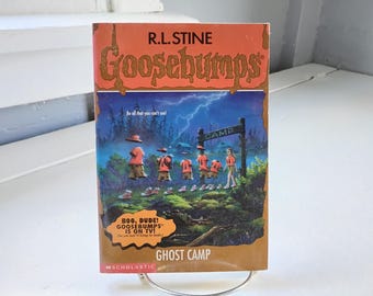 Ghost Camp Goosebumps Number 45 R.L. Stine 90s 1st Edition Paperback Book Fiction Horror Vintage Collectable RhymeswithDaughter