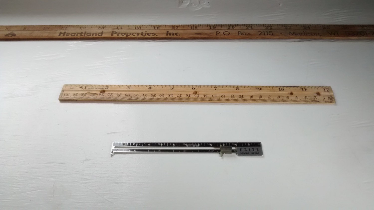 Vintage Sewing Measuring Tools Yard Stick Ruler Hem Gauge Lot of 3  RhymeswithDaughter