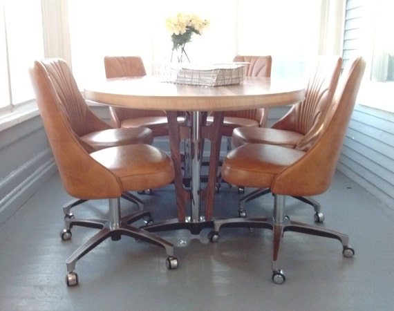 Retro Dining Set Table and Chairs 70s Chromecraft | Etsy