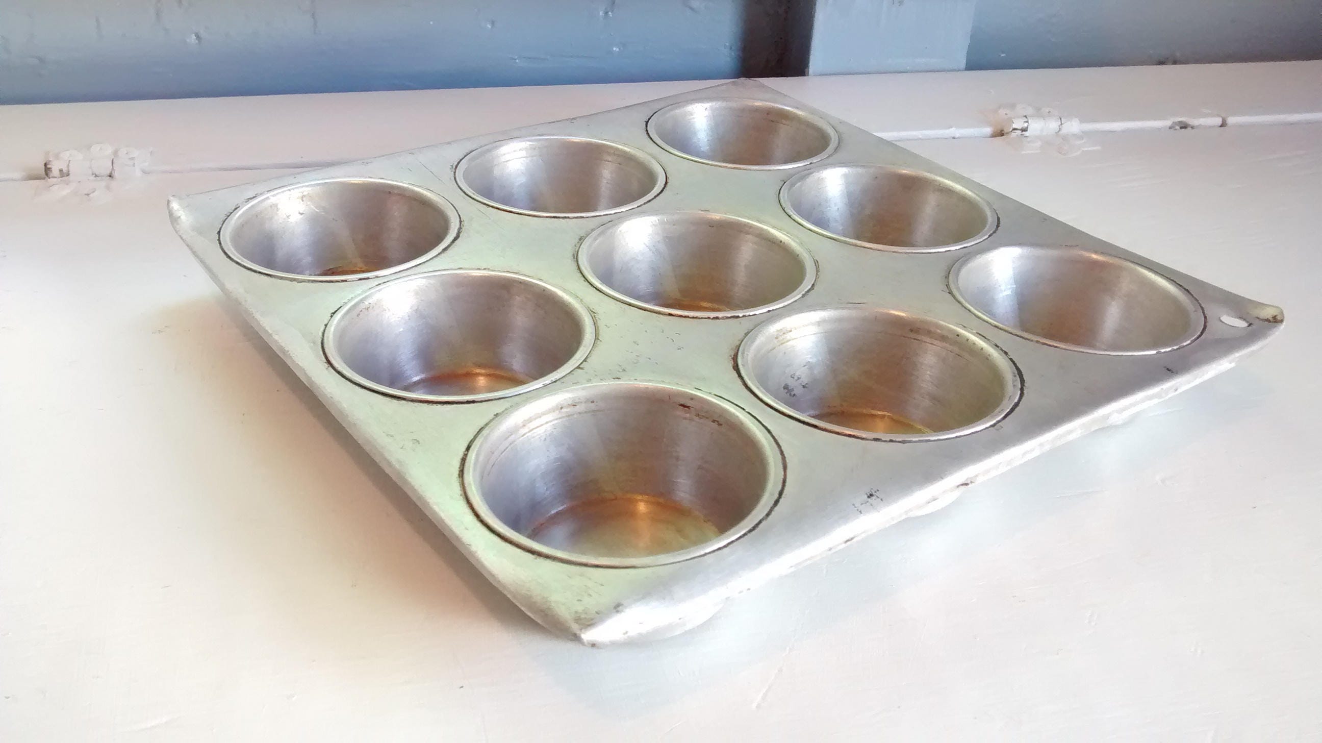 Extra Large Muffin Pan Square Cupcake Tin Lustre Quality Aluminum Baking  Pans Kitchen Decor Succulent Planter RhymeswithDaughter