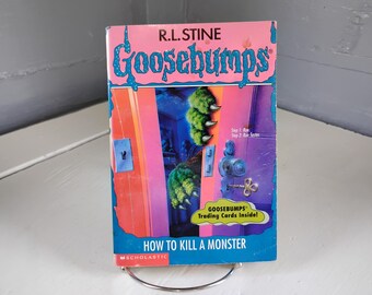 How To Kill A Monster Goosebumps Number 46 Paperback Book R.L. Stine 1st Edition 90s Collectable Horror Fiction RhymeswithDaughter