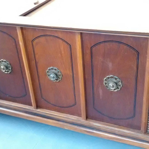 Sale, Victrola, Magnovox, Radio and Record Player, Console, Danish Modern