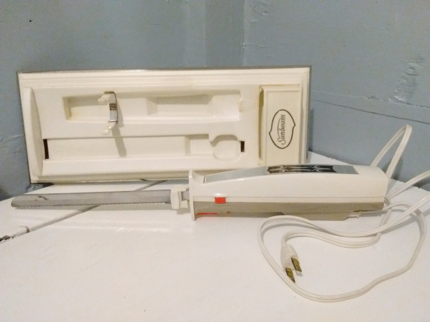 Vintage, Electric Knife, Wall Mount, Sunbeam, Kitchen, Turkey Knife