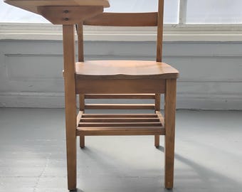 Wood Student Desk with Chair and Storage Underneath Arts and Crafts Era Kids room Teen room Furniture Home Decor RhymeswithDaughter