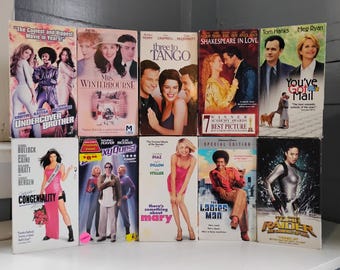 Vintage VHS Movies; Undercover Brother, Three to Tango, Mrs Winterborne, Shakespeare in Love, You've Got Mail and More RhymeswithDaughter
