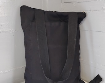 Vintage Zippered Folding Blanket, Quilted Plaid Interior, Outdoor Camping Beach Bag, RhymeswithDaughter