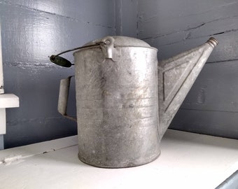 Vintage Large Metal Watering Can Decorative Rustic Farm House Decor Cottage Chic Photo Prop RhymeswithDaughter