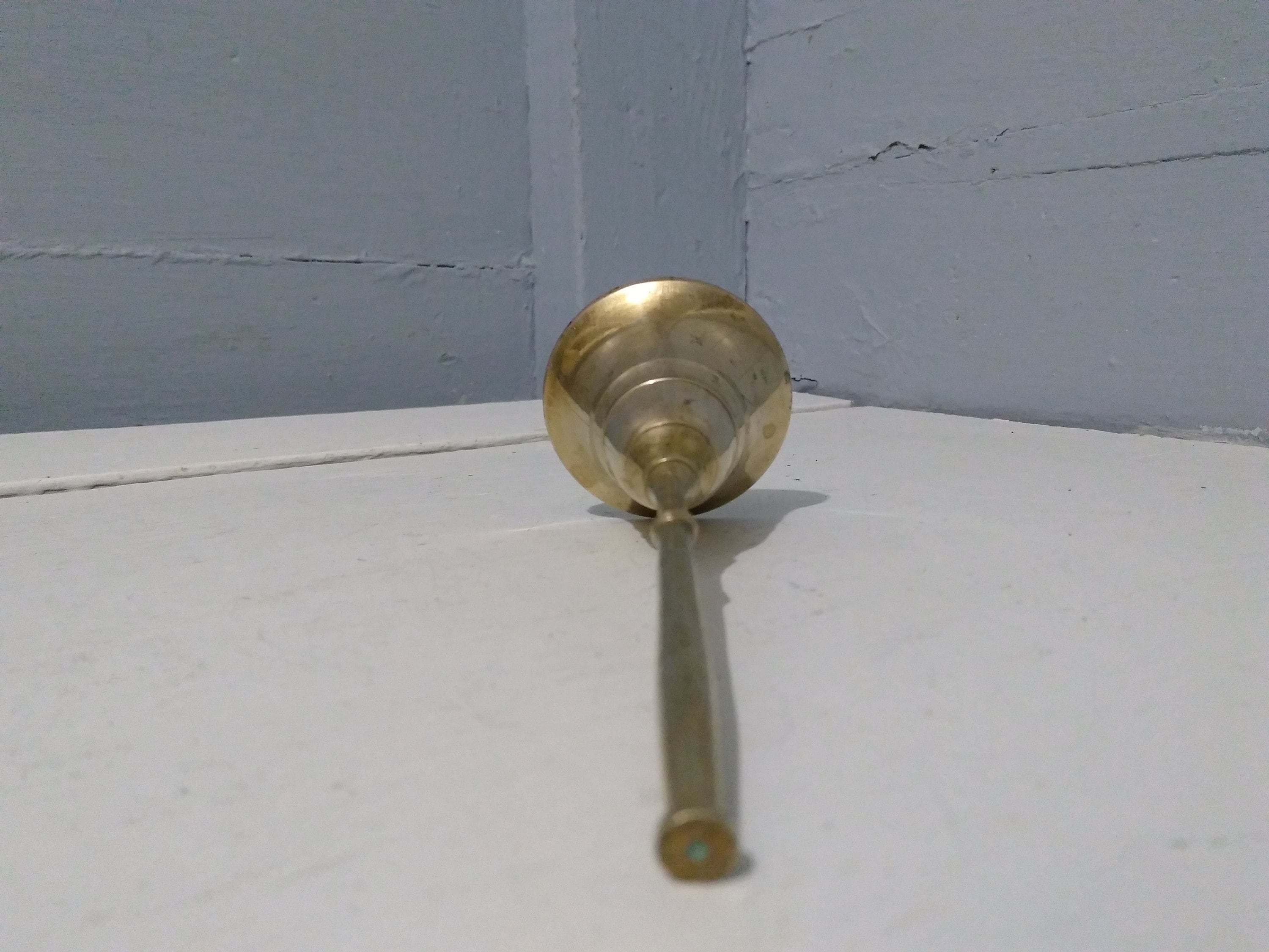 Vintage Hand Bell Brass Long Handle Dinner Bell Toasting Bell Home