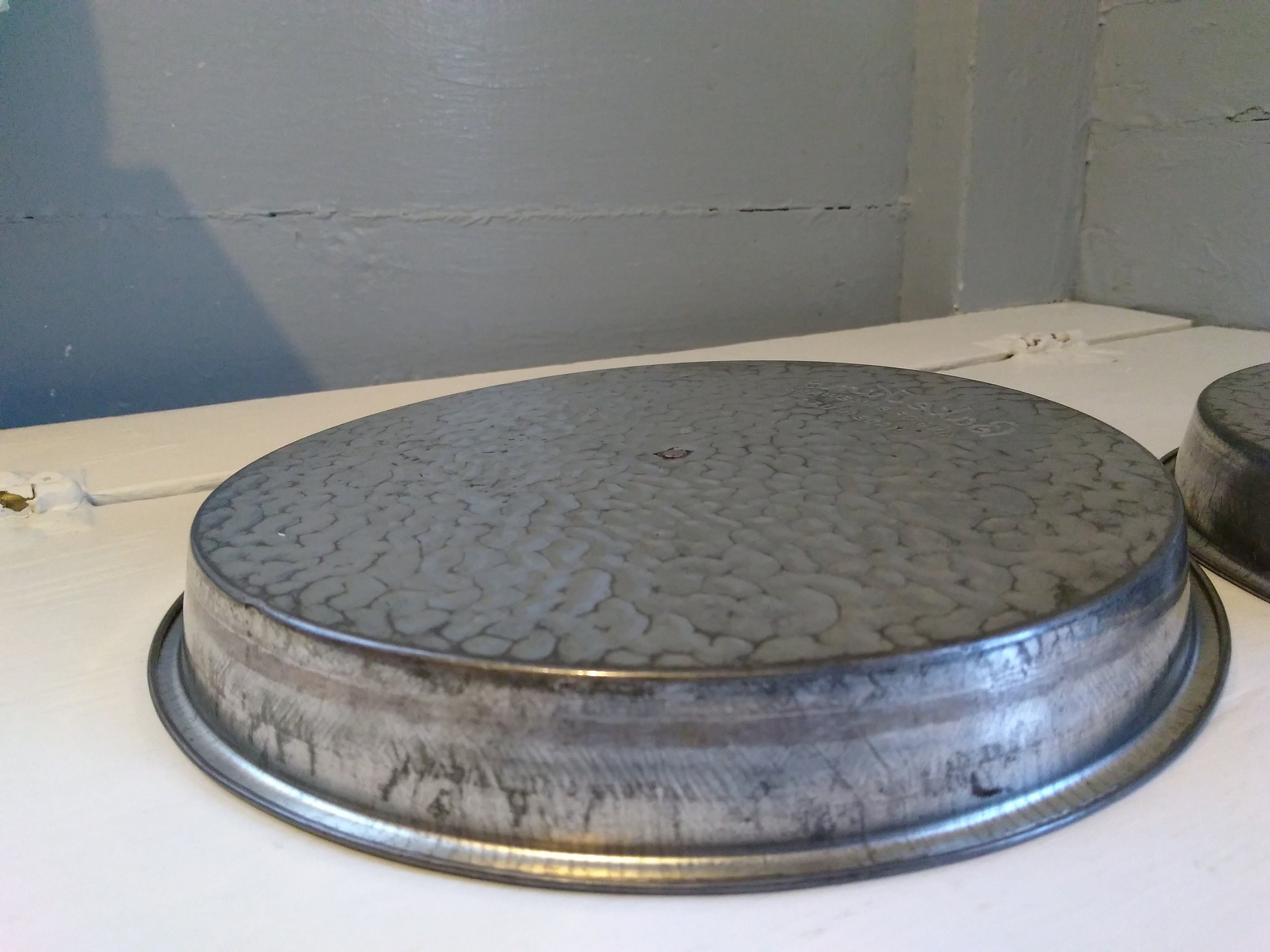 Vintage Bake King Cake Pans Sliders 8 inch Round Textured Baking Kitchen Decor RhymeswithDaughter
