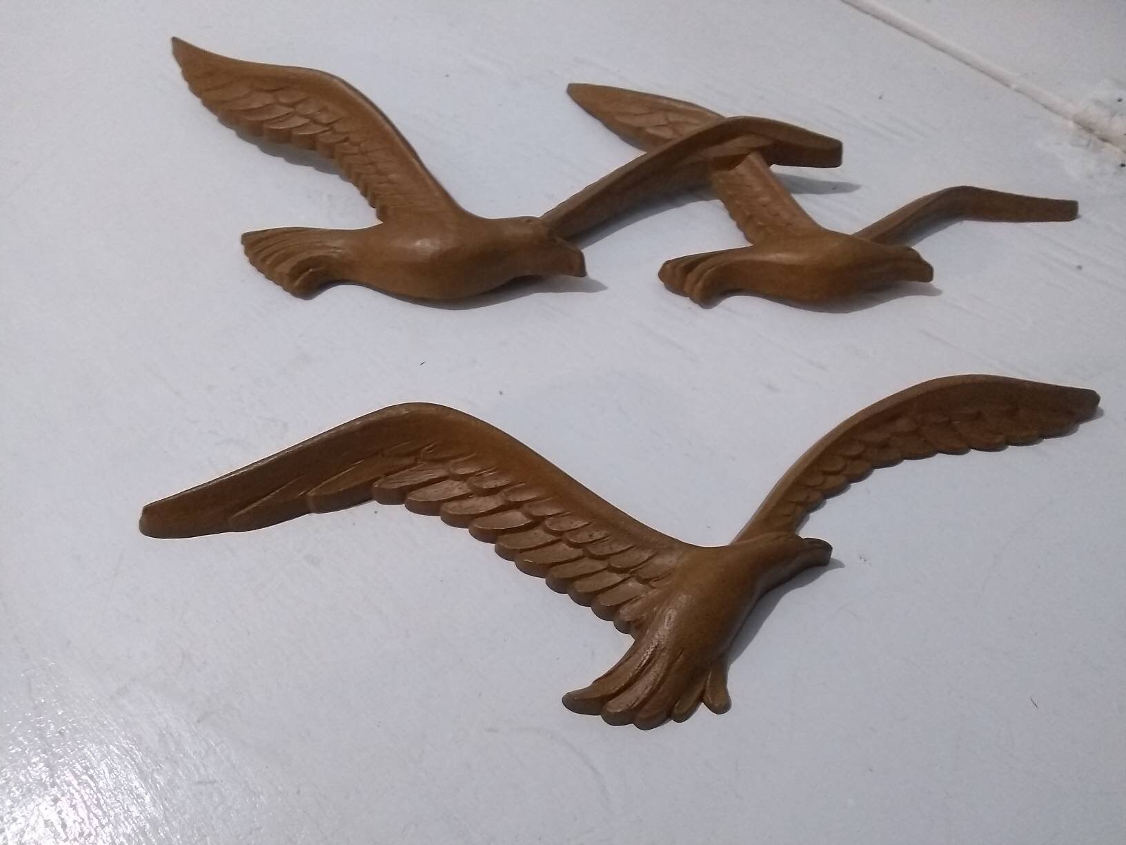 80s Retro Bird Wall Decor Made by Homco, Inc. Birds in Flight Wall