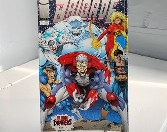 90s Comic Book Brigade Blood Brothers Part 1 Volume 2 Number 1 First Printing Image Comics Collectable Gift Idea RhymeswithDaughter
