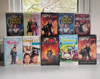 Vintage VHS Movies, Spy Kids, Spy Kids 2, My Favorite Martian, Inspector Gadget, Toothless, and More, RhymeswithDaughter