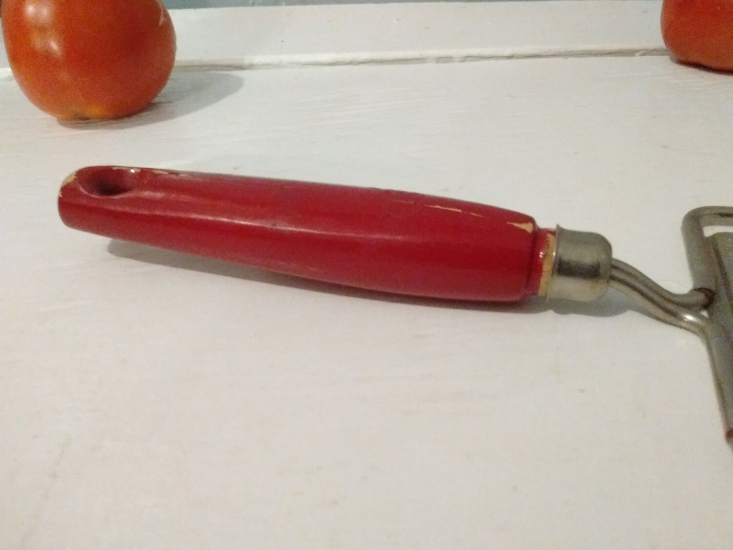 Vintage, Tomato Slicer, Kitchen Utensil, Ekco, Miracle, Red Handled