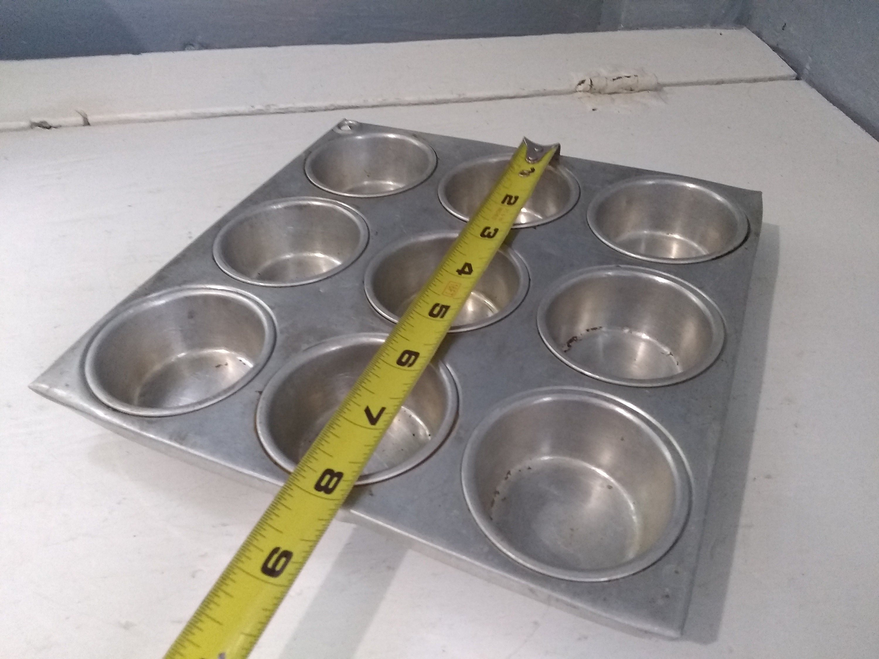 Mini Muffin Pan 9 Cup Cupcake Tin Aluminum Baking Pan Succulent Planter