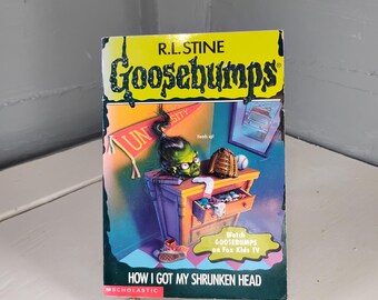 How I Got My Shrunken Head Number 39 Goosebumps R.L. Stine 1st Edition 90s Collectable Book Horror Fiction RhymeswithDaughter