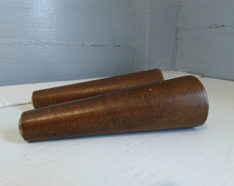 Furniture Legs Vintage Wood Walnut Furniture Legs Sofa Legs Pencil Legs Lot of 2 MidCentury RhymeswithDaughter